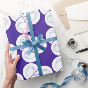 Papel De Regalo Onda Púrpura de Muestra