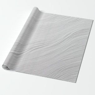 Papel De Regalo Ondas curvadas abstractas en tonos blancos