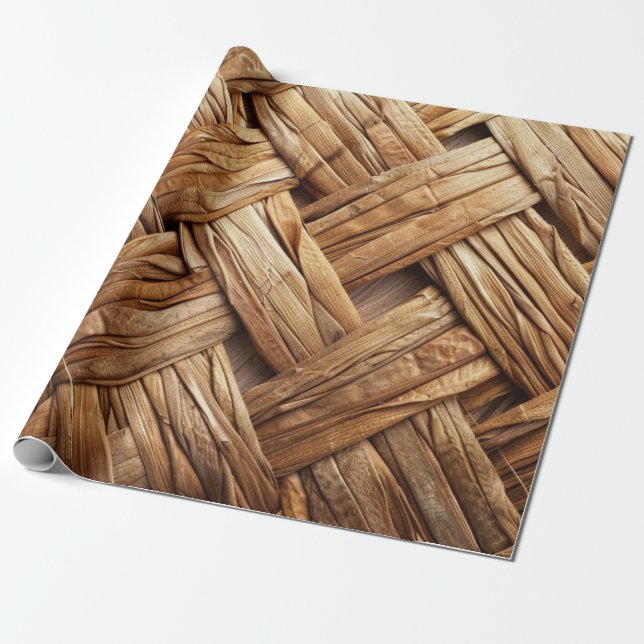 Papel De Regalo Ondas de cesta (Desenrollado)