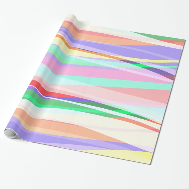 Papel De Regalo Ondas de luz aérea (Desenrollado)