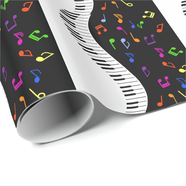 Papel De Regalo Ondas musicales (Esquina del rollo)