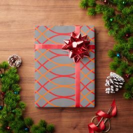Papel De Regalo Ondas naranjas