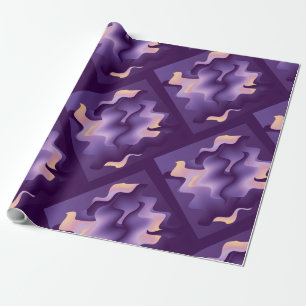 Papel De Regalo Ondas púrpuras