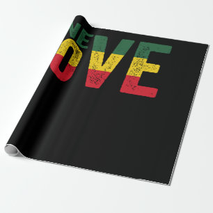 Papel De Regalo One Love Jamaican Rasta Reggae