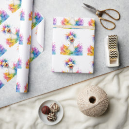 Papel De Regalo One Silly Goose Rainbow Baby Shower