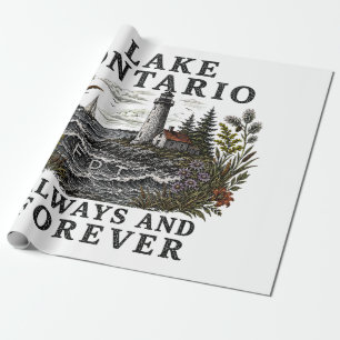 Papel De Regalo Ontario Lago Siempre Y Por Siempre