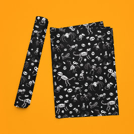 Papel De Regalo Opciones de color del patrón de esqueletos animale