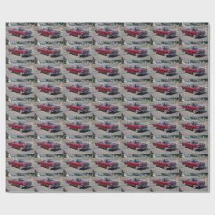 Papel De Regalo Opel Rekord 1900 rojo