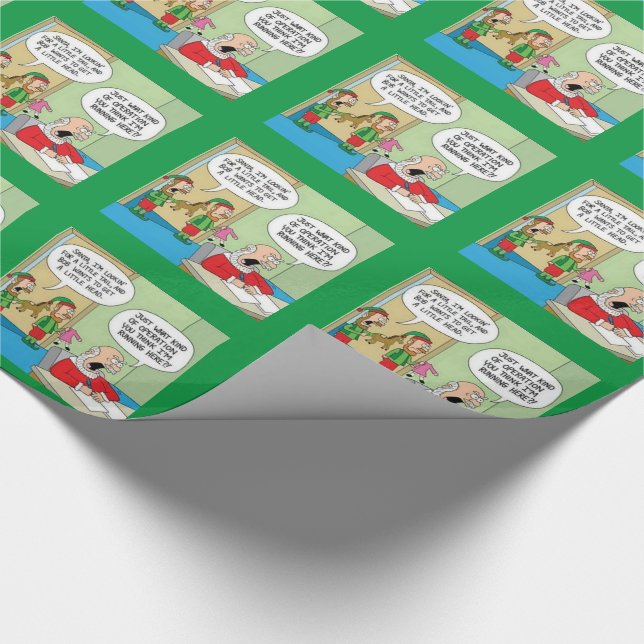 Papel De Regalo Operación del Taller Santa (Esquina)