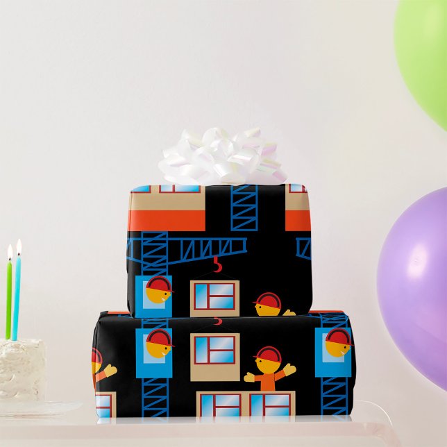 Papel De Regalo Operador De Crane Y Trabajador De Construcción (Subido por el creador)