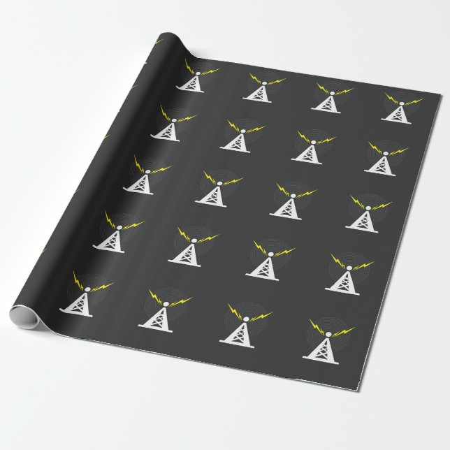 Papel De Regalo Operador de radio Tower Antenna Ham (Desenrollado)