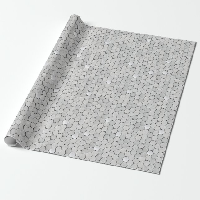 Papel De Regalo Ophelia Hexagon Patterned (Desenrollado)