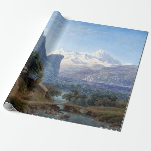 Papel De Regalo Opinión de Karl Friedrich Schinkel de Mont Blanc (Desenrollado)
