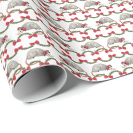 Papel De Regalo Opossum Holiday Wrapping Paper