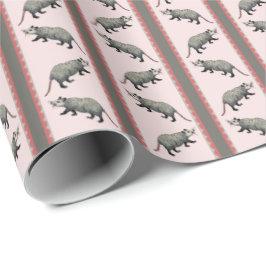 Papel De Regalo Opossum Stripe 