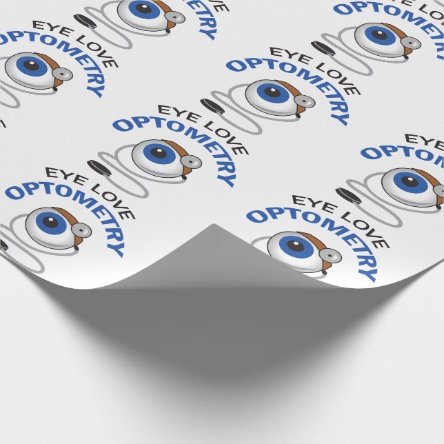 Papel De Regalo Optometría De Amor Ocular (Esquina)