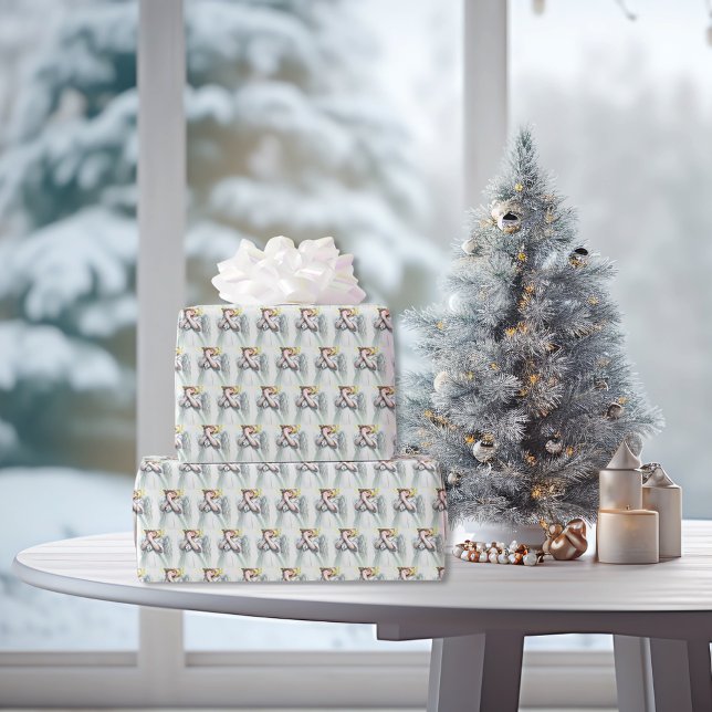 Papel De Regalo Orando a la Niña Ángel con las Alas (Subido por el creador)