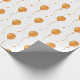 Papel De Regalo Orange balloon Gift Wrapping Paper - Cadeaupapier