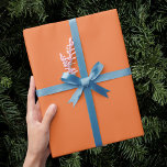 Papel De Regalo Orange wrapping paper, birthday gift wrapping<br><div class="desc">Orange wrapping paper,  birthday gift wrapping,  orange gift wrapping,  holiday gift wrapping.


The orange wrapping paper is perfect for creating a vibrant and festive birthday gift wrap,  but it is also ideal for the holidays,  adding a splash of color and cheer to any present.</div>
