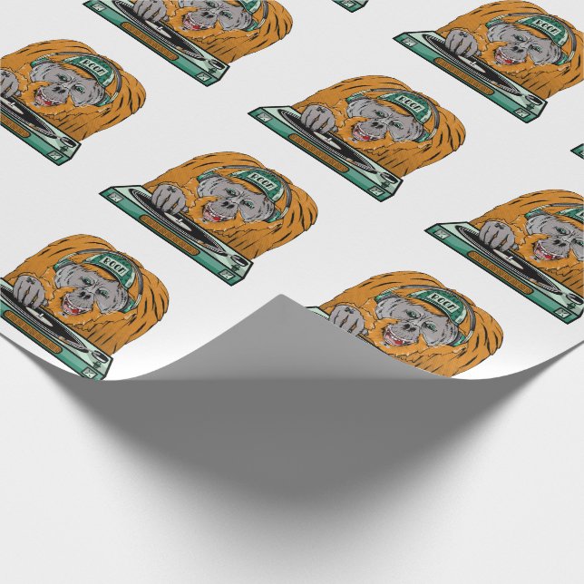 Papel De Regalo Orangutan Turntable (Esquina)