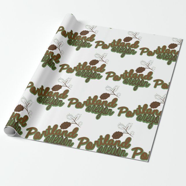 Papel De Regalo Oregón de Portland (Desenrollado)