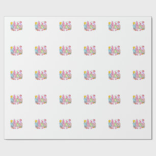 Papel De Regalo Orejas de conejito Easter Nana lazo Coquette conej