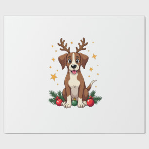 Papel De Regalo Orejas de Reno Apuntador