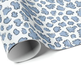 Papel De Regalo Organic Petal Terrazzo | Modern Rustic Dusty Blue