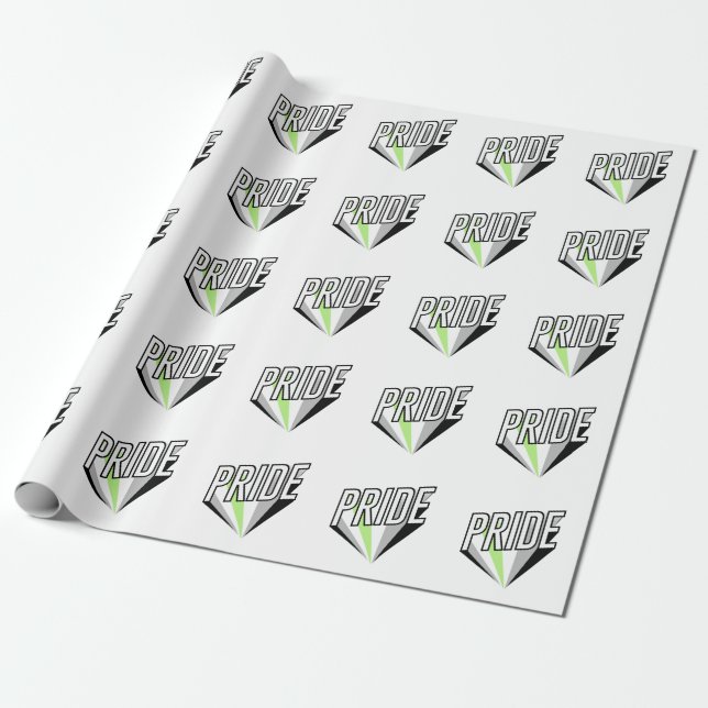Papel De Regalo Orgullo Agénero Explosivo (Desenrollado)