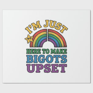 Papel De Regalo Orgullo Antiguo de Bigots Molesta Diseño de Camise