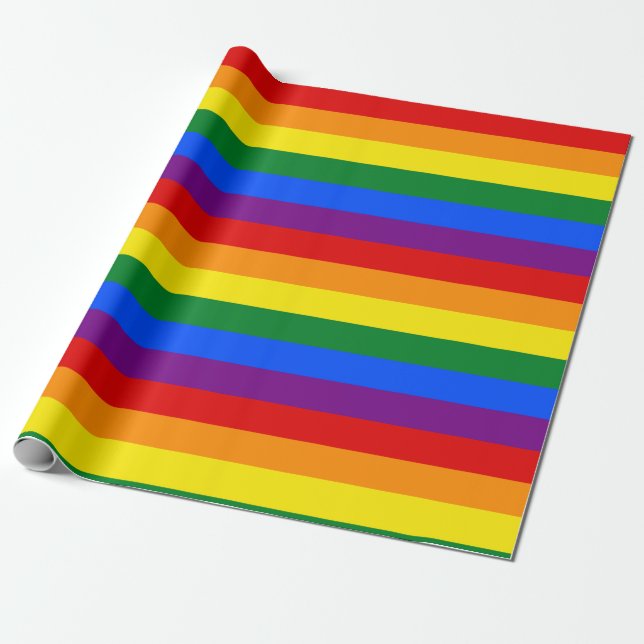 Papel De Regalo Orgullo arcoiris (Desenrollado)