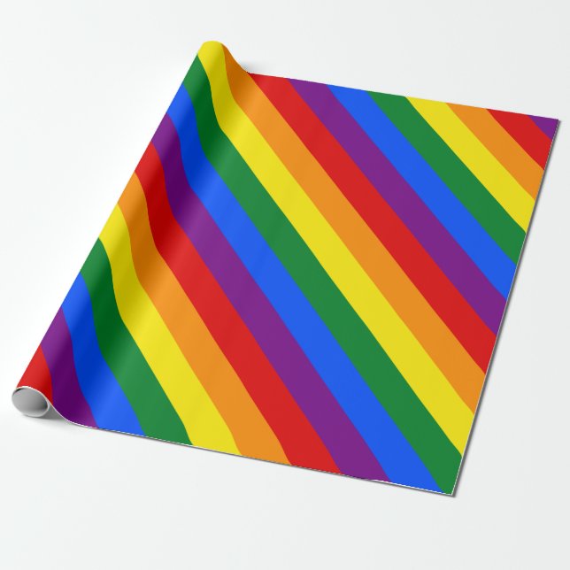 Papel De Regalo Orgullo arcoiris (Desenrollado)