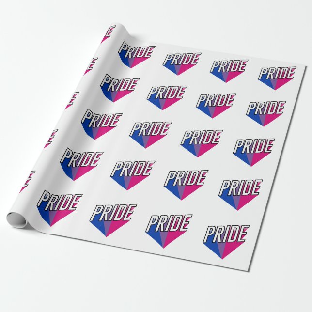 Papel De Regalo Orgullo Bisexual Explota (Desenrollado)
