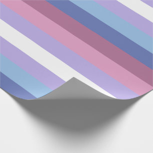 Papel De Regalo Orgullo bisexual, impresión a rayas, orgullo LGBTQ