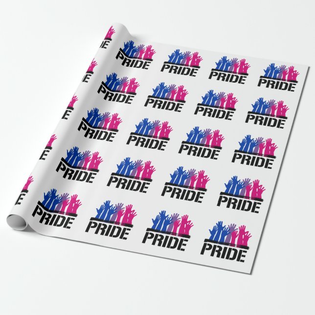 Papel De Regalo Orgullo Bisexual Juntos (Desenrollado)