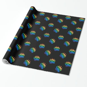 Papel De Regalo Orgullo de oso gay pata de oso