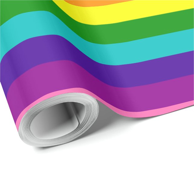 Papel De Regalo Orgullo gay arcoiris LGBT Original Bandera de 8 fr (Esquina del rollo)