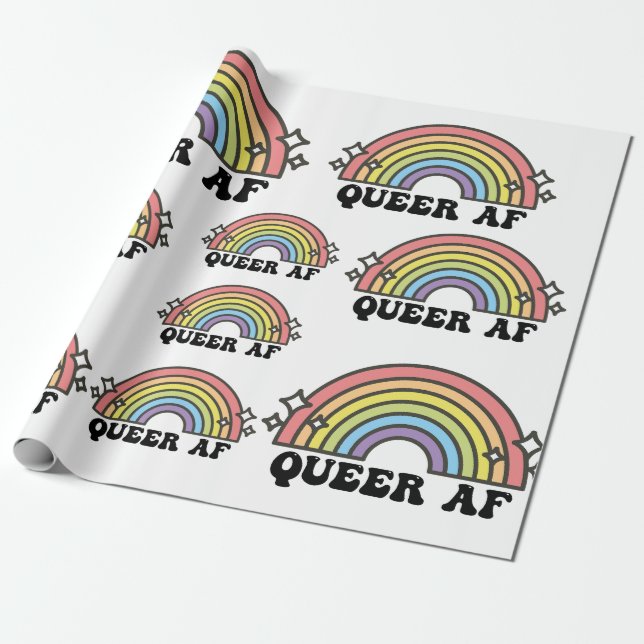 Papel De Regalo Orgullo gay gay lesbiana trans-bisexual LGBTQ (Desenrollado)
