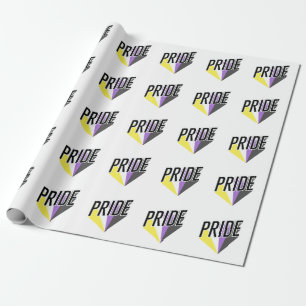 Papel De Regalo Orgullo No Binario Explosión