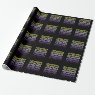 Papel De Regalo Orgullo Retro No Binario