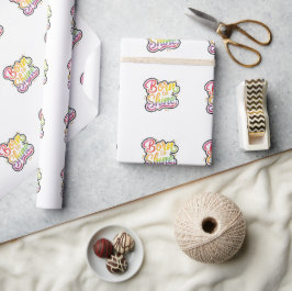 Papel De Regalo Orgulloso de Brillar Orgullo | Arte de Cita de Arc