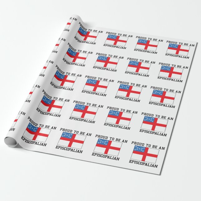 Papel De Regalo Orgulloso episcopal (Desenrollado)