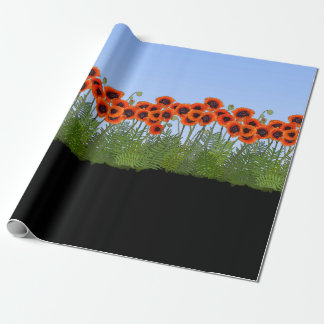 Papel De Regalo Oriental Poppy Garden
