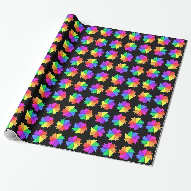 Papel De Regalo origami arcoíris (Desenrollado)