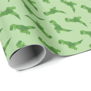 Papel De Regalo Origami T-Rex