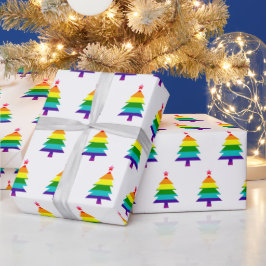 Papel De Regalo Original 8 Stripes Bandera Orgullo LGBTQ Árbol de
