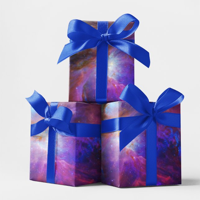 Papel De Regalo Orion Nebula de color rosa (Pink Tinted Orion Nebula Wrapping Paper)