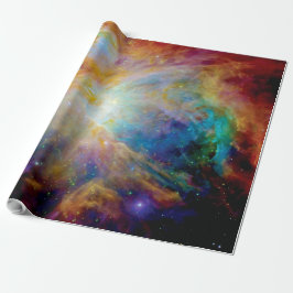 Papel De Regalo Orion Nebula Hubble Spitzer Telescope Fotografía e