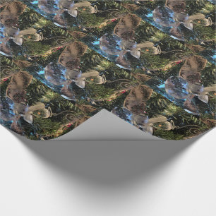 Papel De Regalo Ornamento de árbol de Navidad Crystal Snowman