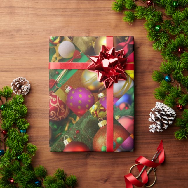 Papel De Regalo Ornamento de Navidad Extravaganza Grande (Regalo de vacaciones)